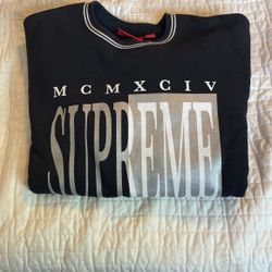 Supreme Black  Crewneck