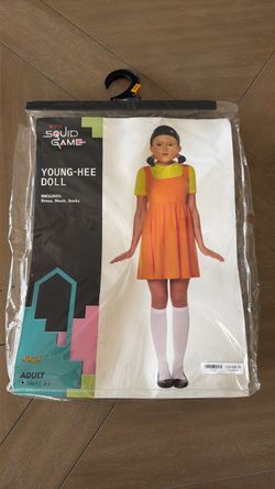 Squid Games Girl Halloween Costume- Young-Hee Doll