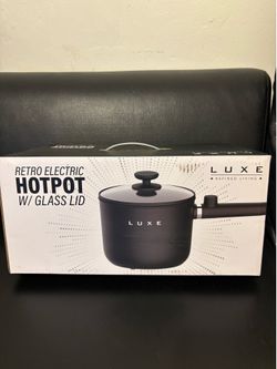 Brand New Electric Hot Pot with Glass Lid – New in Box