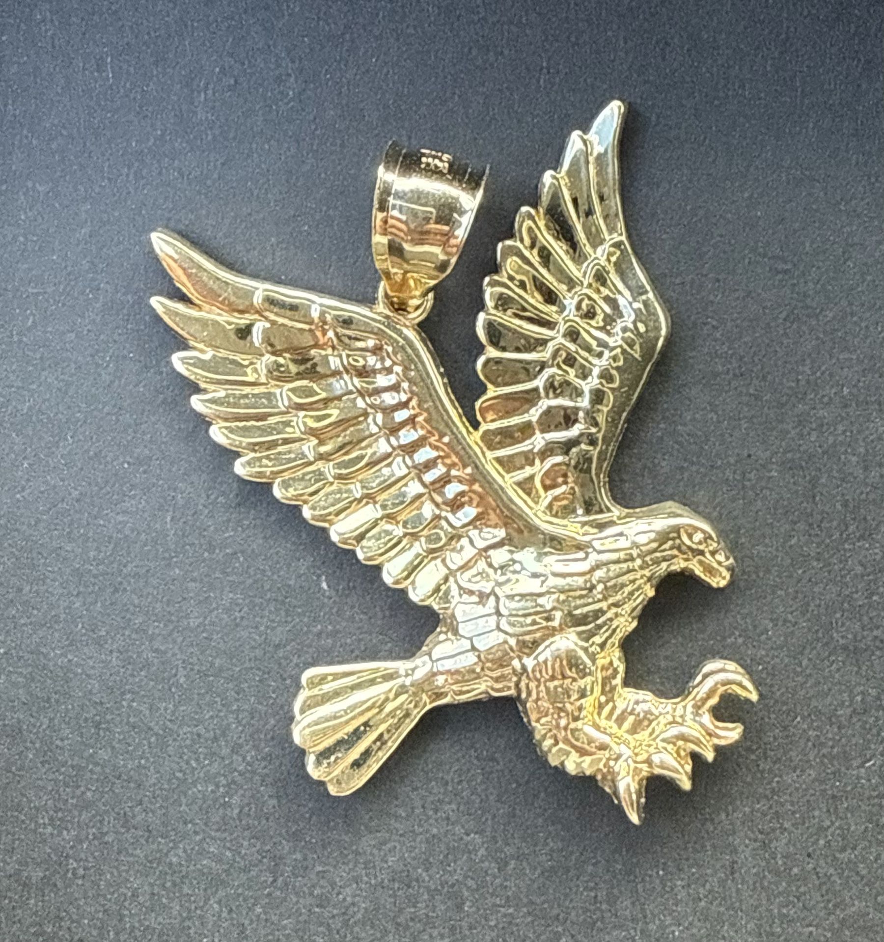 14K EAGLE PENDANT