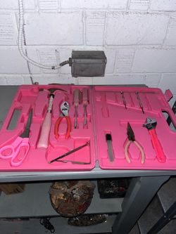 Pink Girl Tool Box set