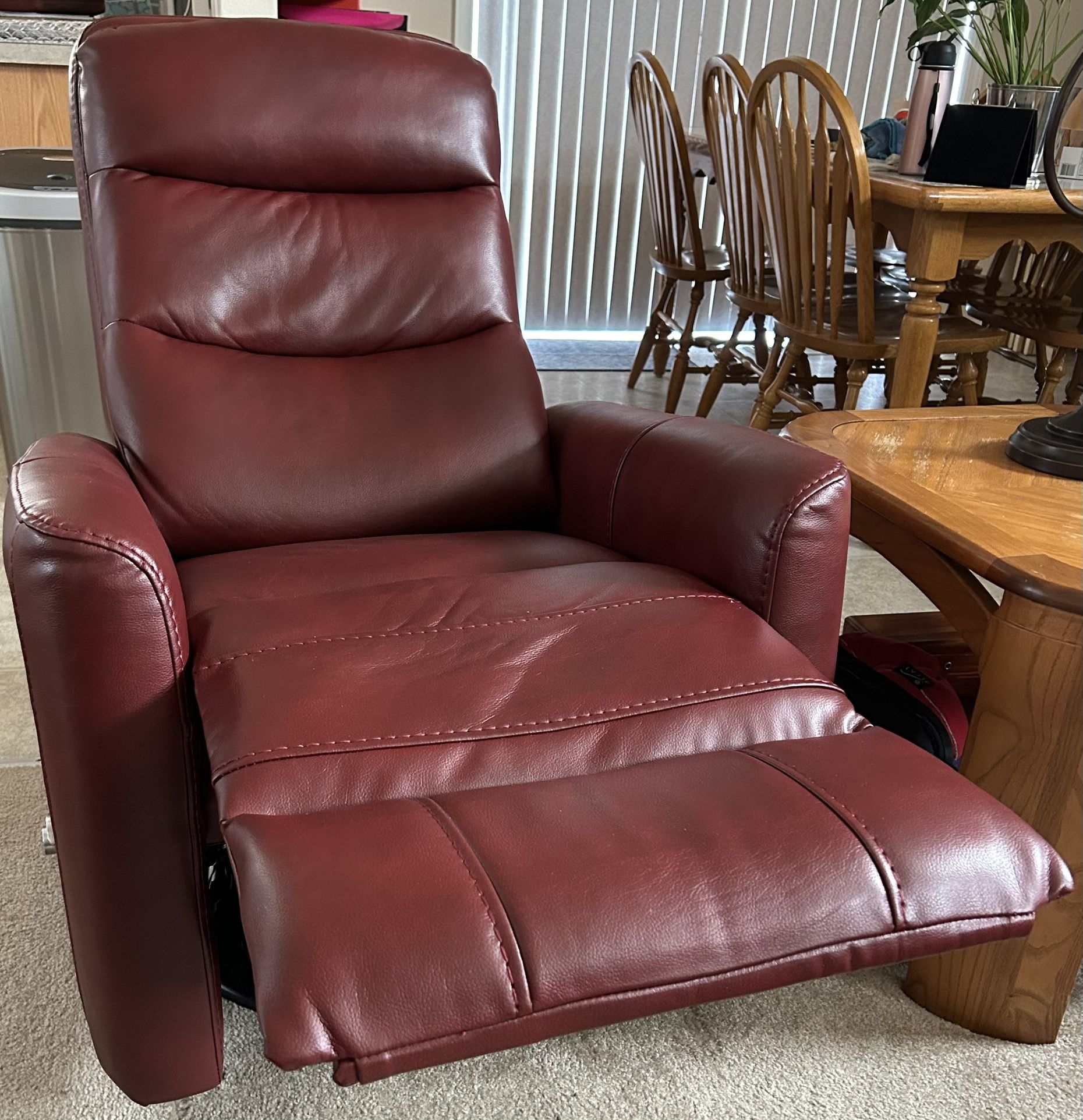 Almost new Vinyl Recliner