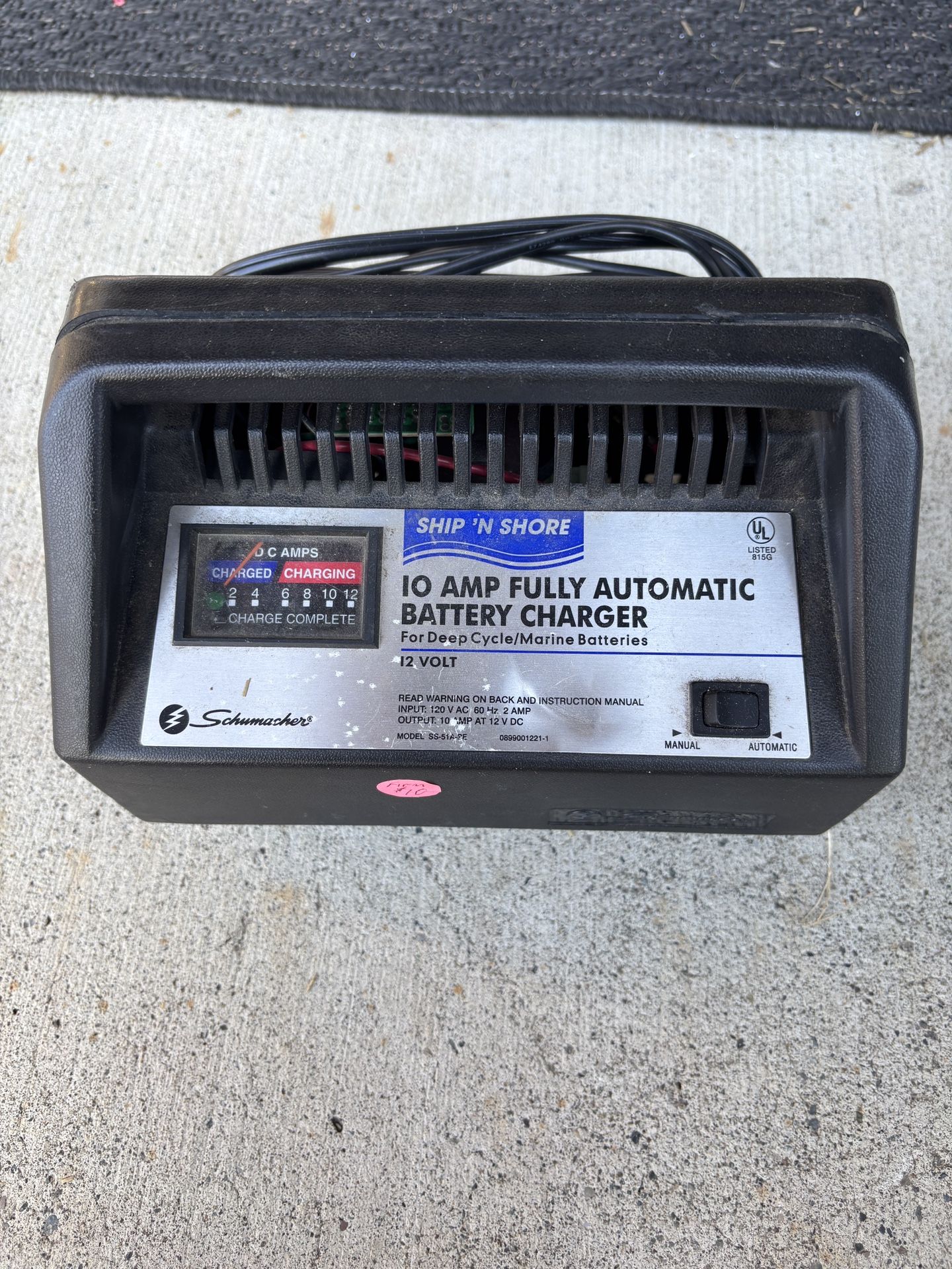10 Amp Car/boat Battery Charger