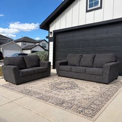 Dark Gray Sofa Couch Set