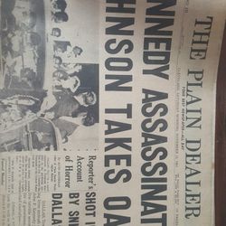 Kennedy Assassaination Plain Dealer Set Nov. 21, 1963 - Nov. 26, 1963