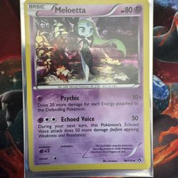 Meloetta #78 Pokemon Legendary Treasures  