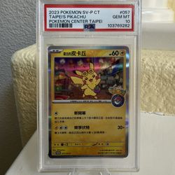 2023 POKEMON TRADITIONAL CHINESE SV-P PROMO #057 TAIPEI'S PIKACHU PSA 10