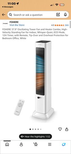 Fan / heater