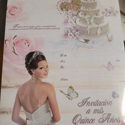100 Tarjetas Para Quinceañera Sin Sobres