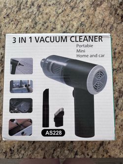 New 3-in-1 Mini Portable Vacuum Cleaner (Car & Home) - Pink