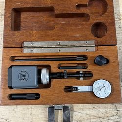 Brown Sharpe .0005 Dial Test Indicator 7030-3 w/Miti-mite Magnetic Base machinist tool cnc haas
