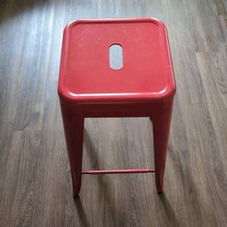 Better Home red metal barstool / stool