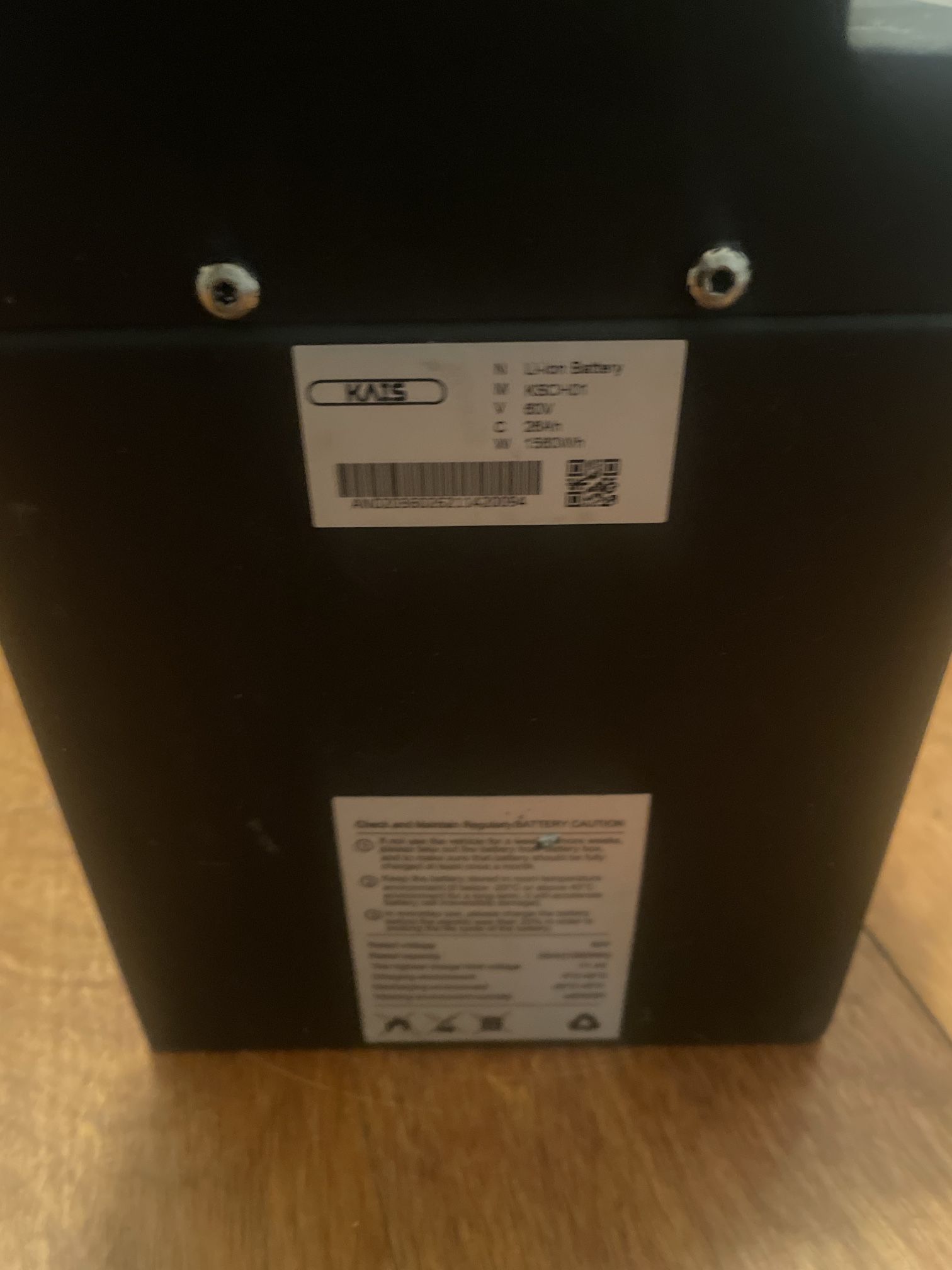 62 Volt Li Ion Battery