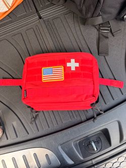 Red Tactical MOLLE First Aid Pouch