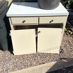 Free Cabinets And Cast-Iron Sink