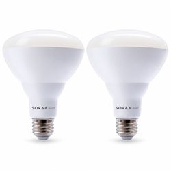 SORAA Vivid BR30 Dimmable 3000K Light Bulb pack of 2