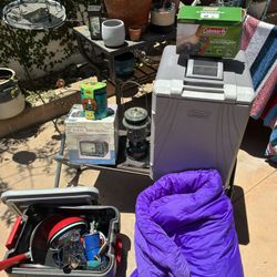 Camping Gear Fridge Lantern Air Pump Sleeping Bag More