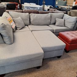 Sectional And Ottoman 