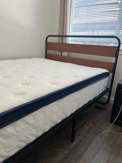Full Size Bed Frame and Mattress