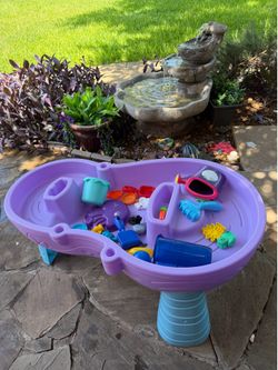 Water or sand Play Table with toys play all year