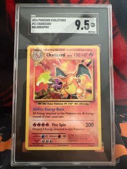 Pokémons Charizard XY evolutions SGC 9.5