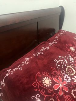 Brown bed frame