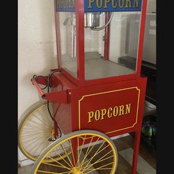 Vintage Street Vendor  Popcorn Maker 