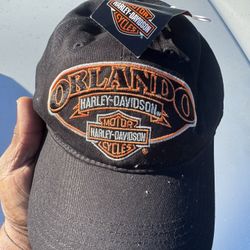 HARLEY DAVIDSON - ORLANDO FL Baseball Hat/Cap Adjustable Biker Motorcycle