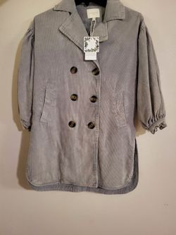 Girls Corduroy Casual Coat