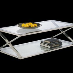 Absolutely Beautiful double Glass Coffee Table! 