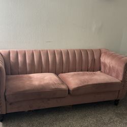 Pink sofa 