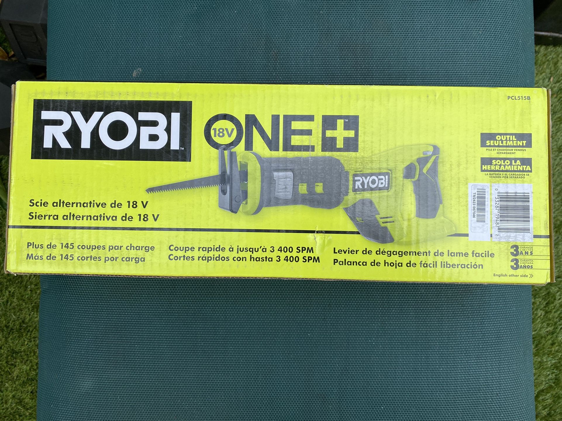Ryobi Reciprocating Saw ( Tool Only) Batteries Sold Separate