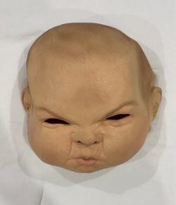 Creepy Baby Face Halloween Latex Mask