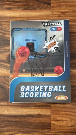 Treywell Indoor Basketball Hoop Mini Hoop with Electronic Scoreboard and Sound Effects
