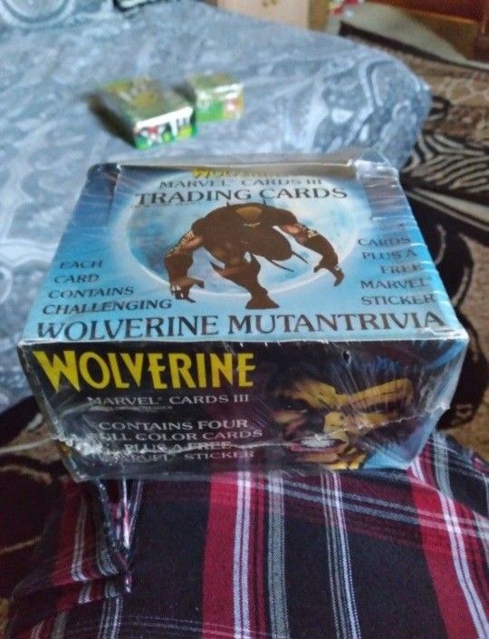 1988 Wolverine Marvel Comics Tradeing Cards 3 New Sealed Box Rare Hard To Find A New Box