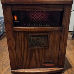 Heat Smart Space Heater Infrared Quartz Oak