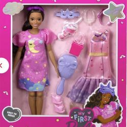 New Barbie Doll For Preschoolers, My First Barbie Deluxe, Black Hair