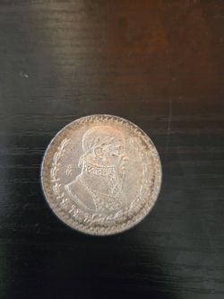 Un Peso Mexico Plata