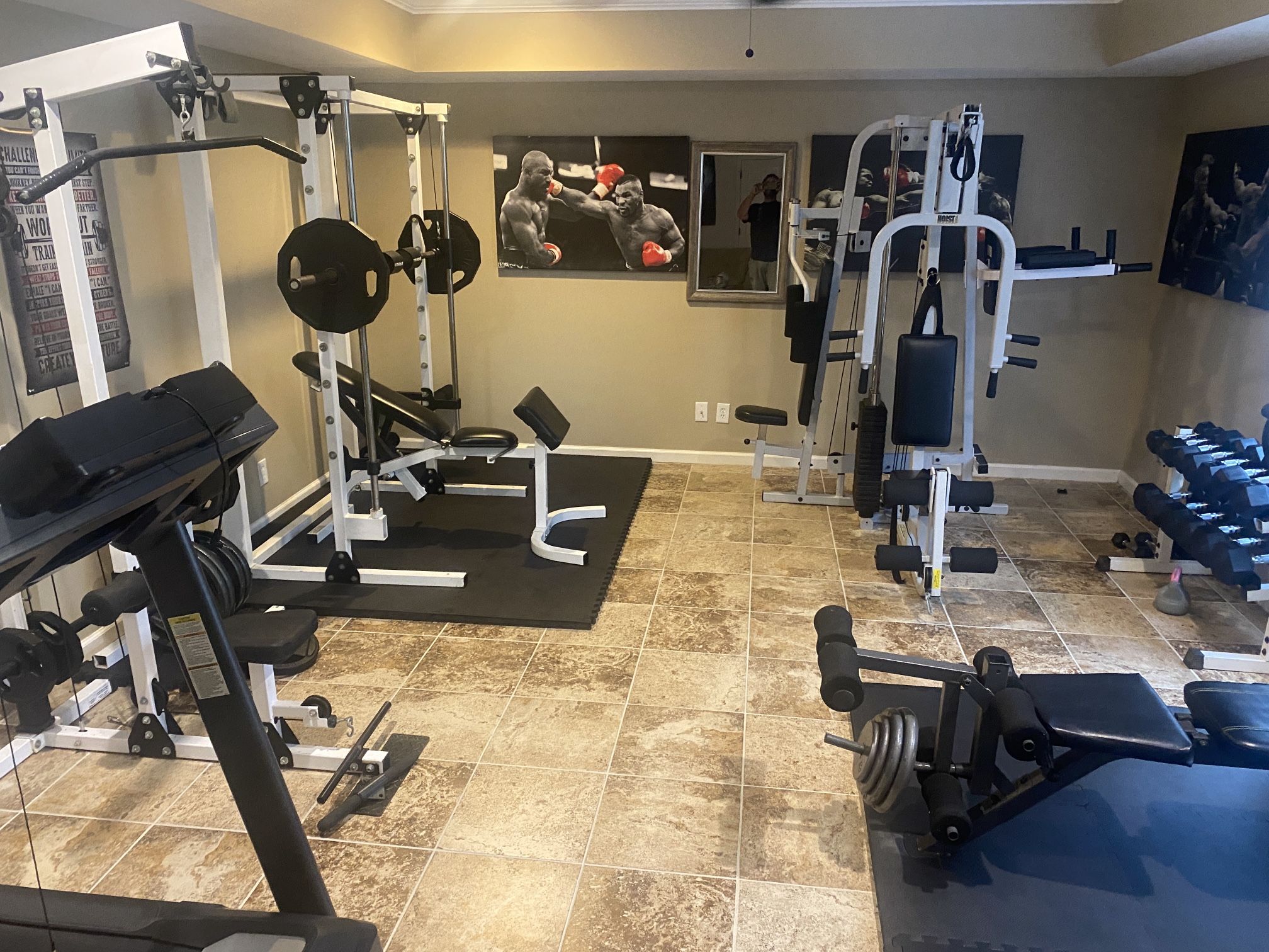 Perfect Home Gym  Multi Stack - Smith - Plates and Dumbells  more- IF ITS STILL LISTED ITS AVAILABLE