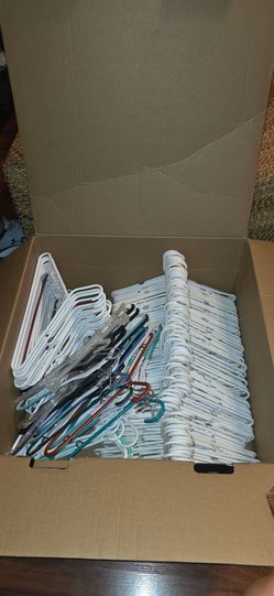 FREE HANGERS MOSTLY ALL WHITE