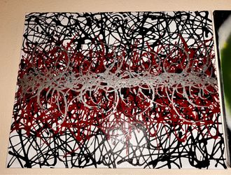 Abstract Drip  Pour Painting