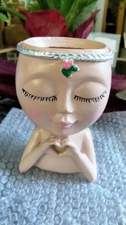 Resin Sweet Face Planter