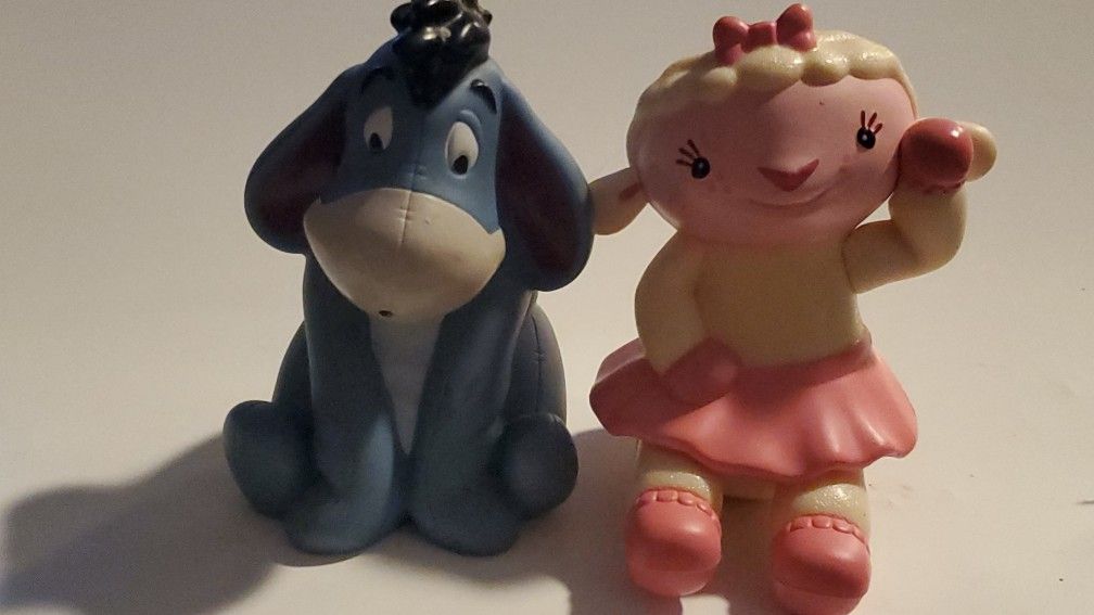 Eeyore And Lambie Cute Figurine Toys