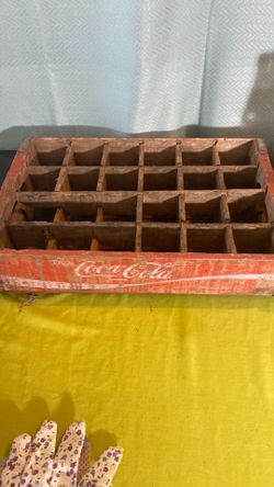 Vintage wooden coke case
