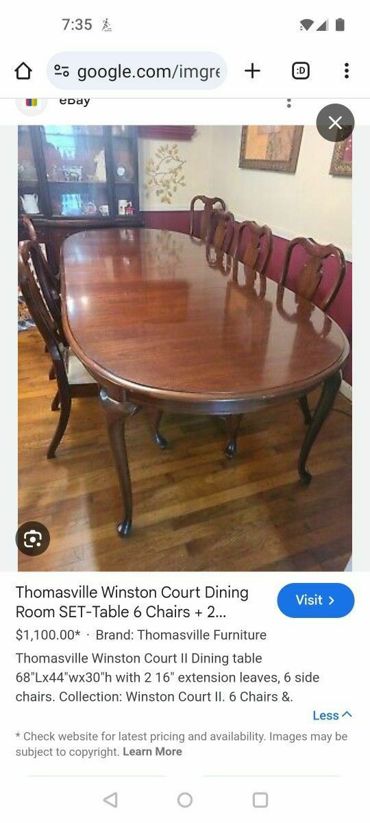 Dining Room Table