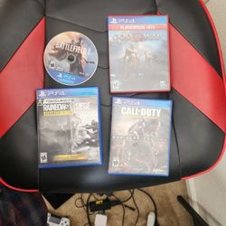Selling My Ps4 With 4 Games And 2 Controls 