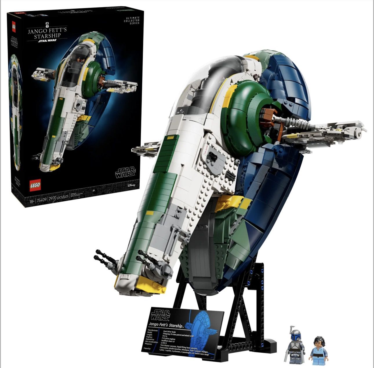 Jango Fett's Firespray-Class Starship, Lego# 75409