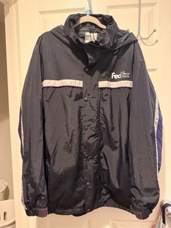 FedEx Uniform Hooded Rain Jacket