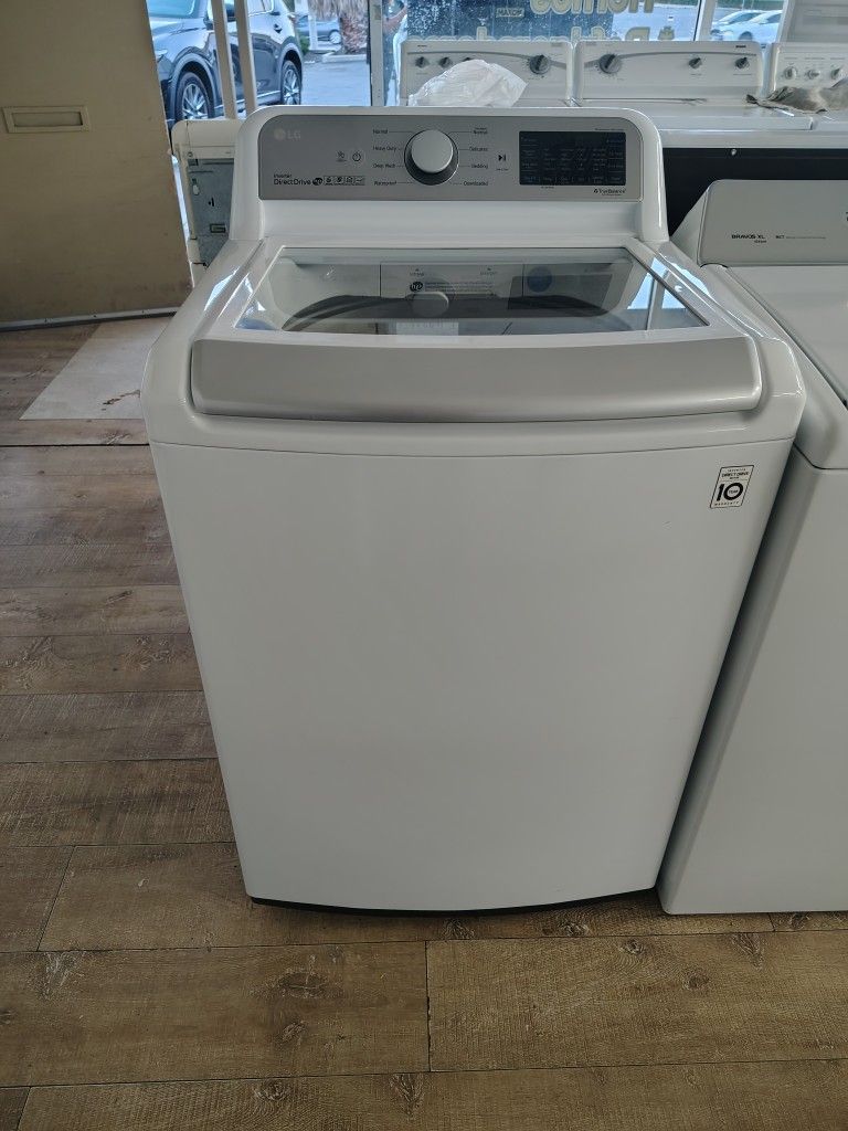 LG  Top Glass  Washer Heavy Duty Super Larga Capacity In Excellent Working Condition 