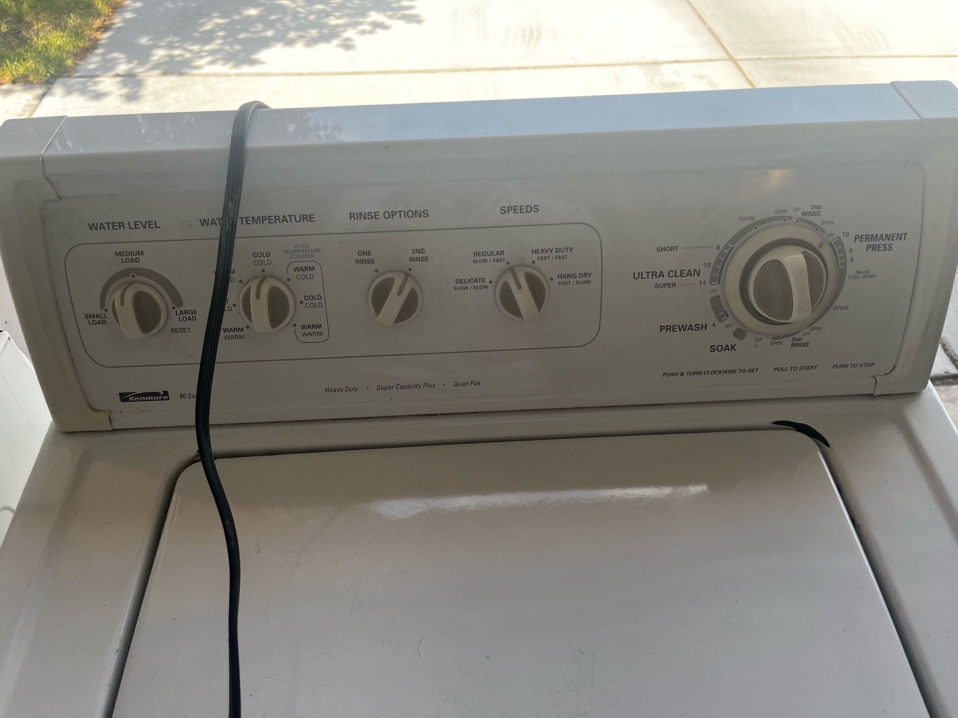 Washer and Dryer: Kenmore Heavy Duty